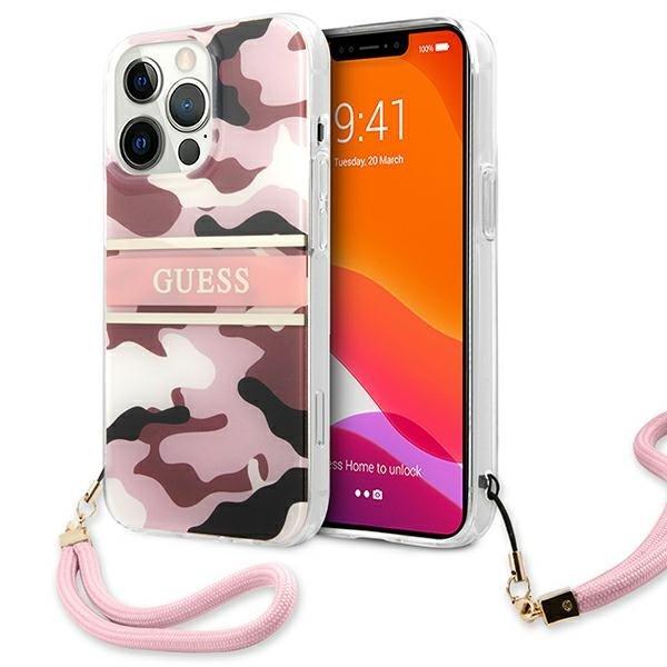 Guess Camo Strap Collection Skal iPhone 13 Pro Max - Rosa | 2353 | AlltMobil