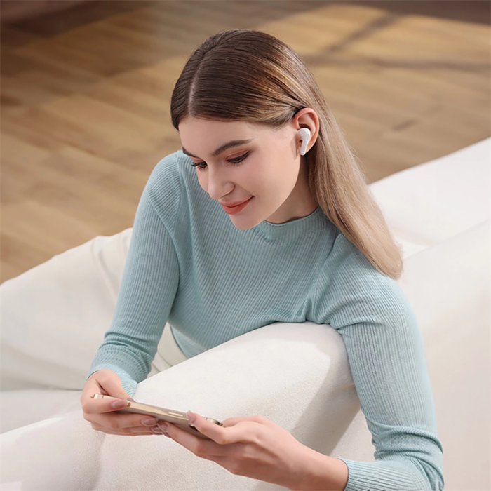 BASEUS - Baseus Bowie E12 Trådlösa Hörlurar In-Ear Bluetooth 5.3 - Vit