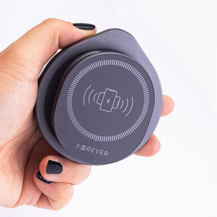 Forever - Forever 3-in-1 Trådlös Laddare 15W Magnetisk Universell - Grå