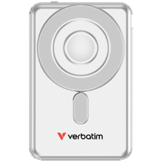 Verbatim - Verbatim MagSafe Powerbank 5000mAh 15W 2xUSB-C Kablar n Go - Silver