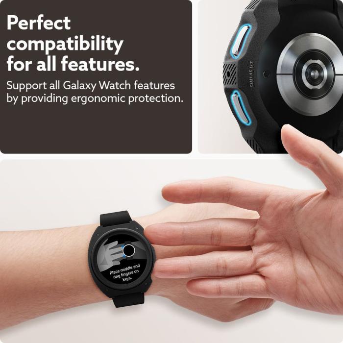 UTGATT1 - Spigen Galaxy Watch 5 Pro (45mm) Skal Caseology Vault - Matte Svart