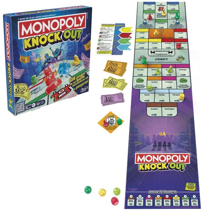 HASBRO Brädspel Monopoly Knockout (SE)