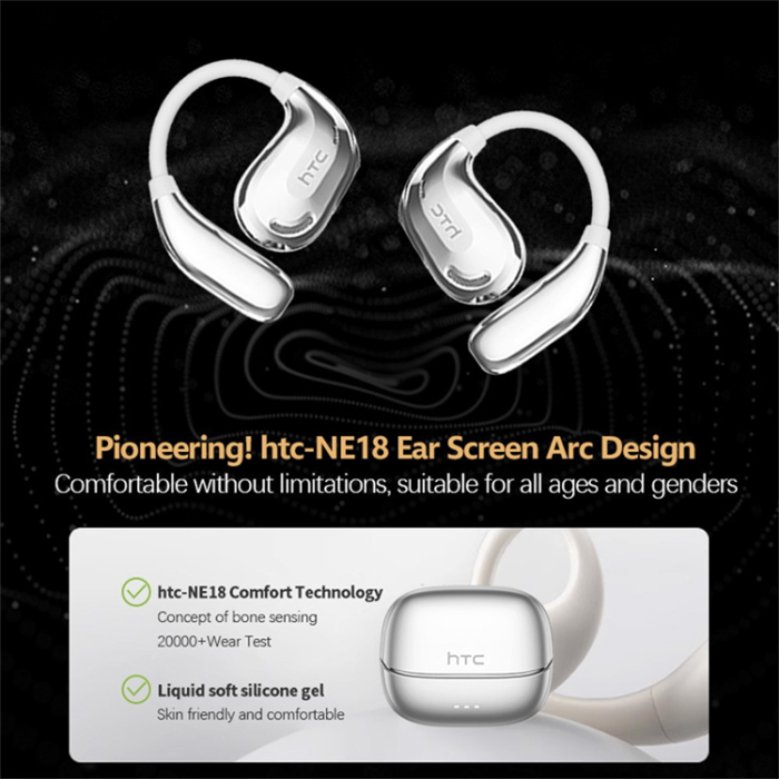 HTC - HTC OWS Trådlösa Bluetooth 6.0 Sports Hörlurar On-Ear NE18