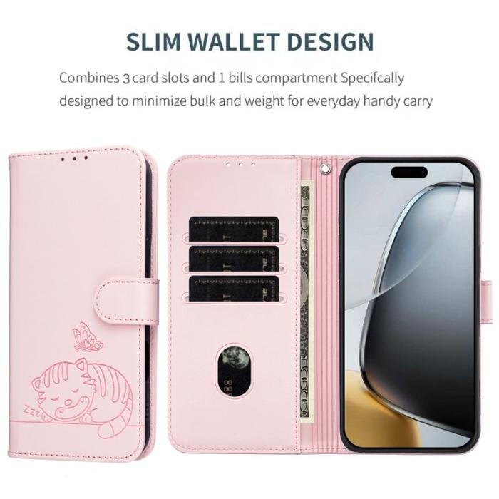 OEM - Plånboksfodral för Samsung Galaxy S26 Konstläder RFID - Rosa