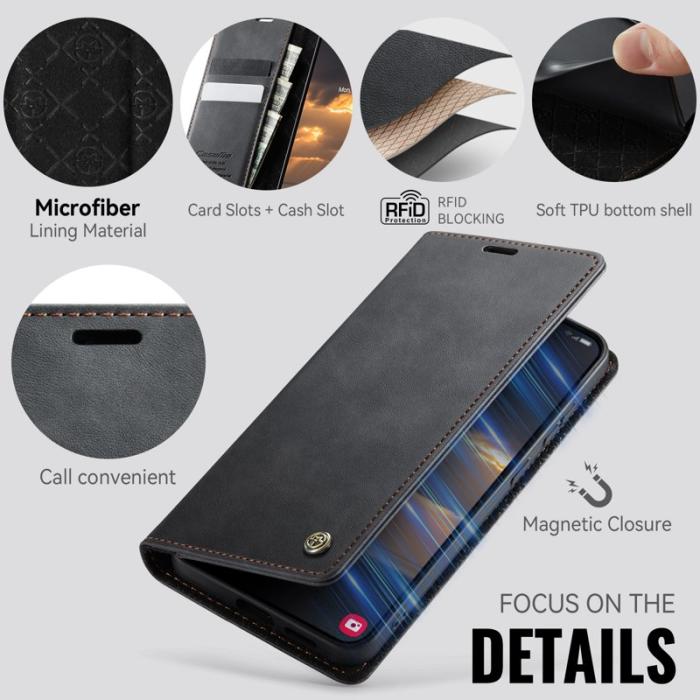 Caseme - CaseMe Plånboksfodral för Samsung Galaxy S26 Konstläder RFID - Svart