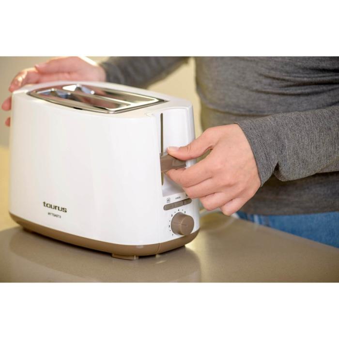 Taurus - TAURUS Brödrost Mytoast 2 Två Fack Vit