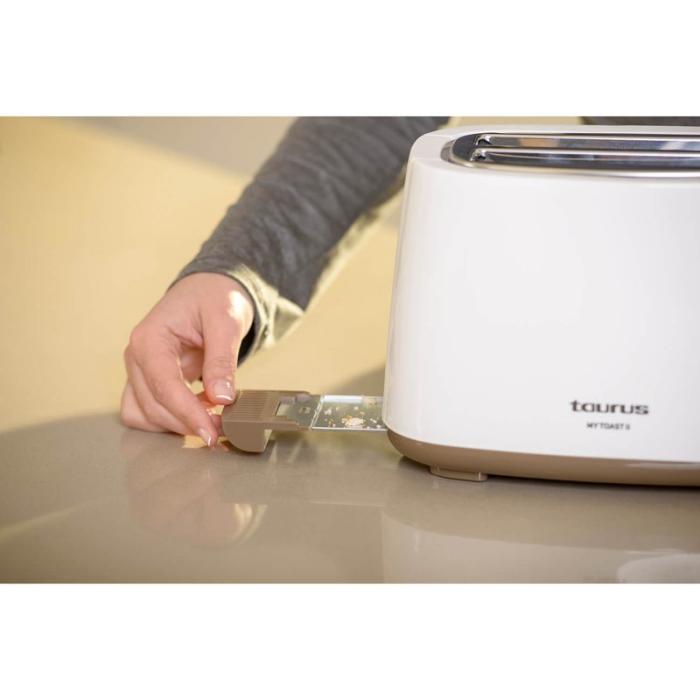 Taurus - TAURUS Brödrost Mytoast 2 Två Fack Vit