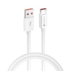 Forcell - FORCELL USB-C till USB-A kabel QC4.0 3A/20V 60W C336 1m vit
