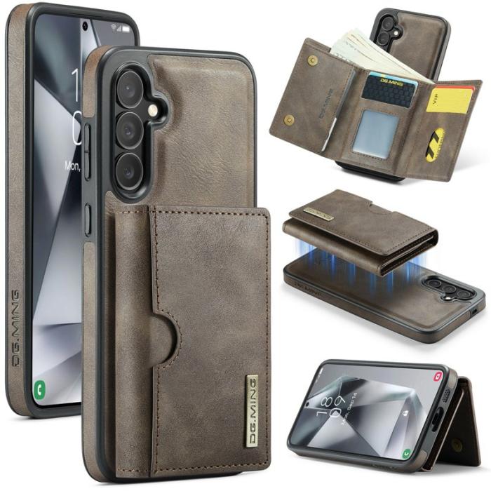 DG.MING - DG.Ming Plånboksfodral för Samsung Galaxy S26 Plus RFID Blocking - Kaffe