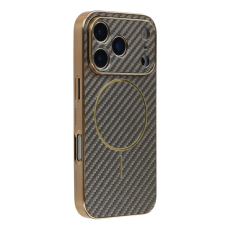 A-One Brand - iPhone 17 Pro Max Mobilskal MagSafe Carbon Fiber Electroplated