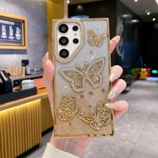 OEM - Mobilskal f&ouml;r Samsung Galaxy S26 Ultra TPU med rhinestones - Guld