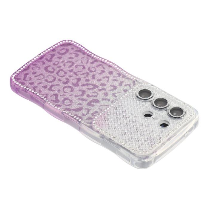 OEM - Mobilskal för Samsung Galaxy S26 Ultra TPU med rhinestones - Gradient Lila