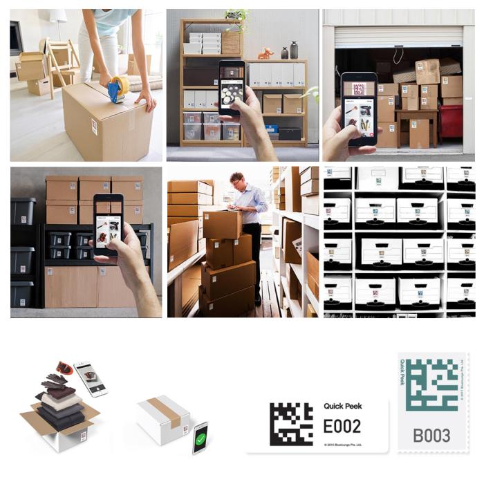 BlueLounge - Bluelounge Quick Peek - Smarta lageretiketter 100-pack