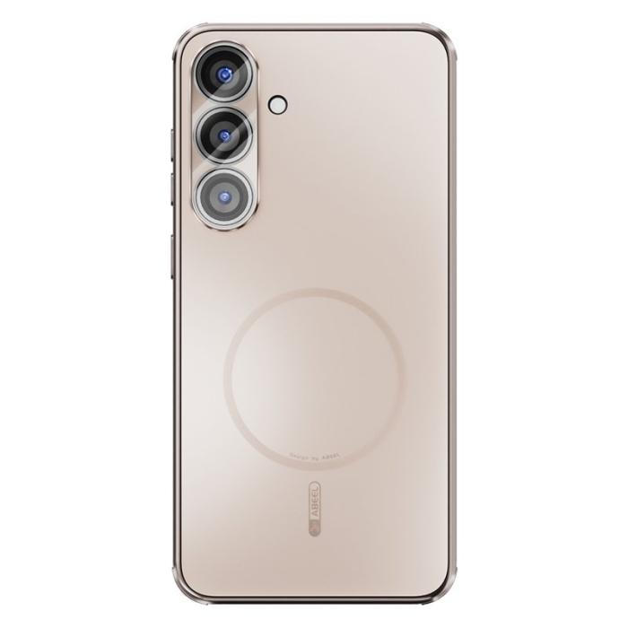 ABEEL - ABEEL Mobilskal till Samsung Galaxy S25 Magnetiskt TPU PC Guld