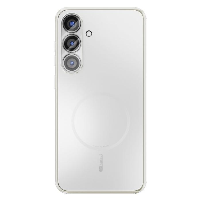 ABEEL - ABEEL Mobilskal till Samsung Galaxy S25 Magnetiskt TPU PC Kyl Matt Vit