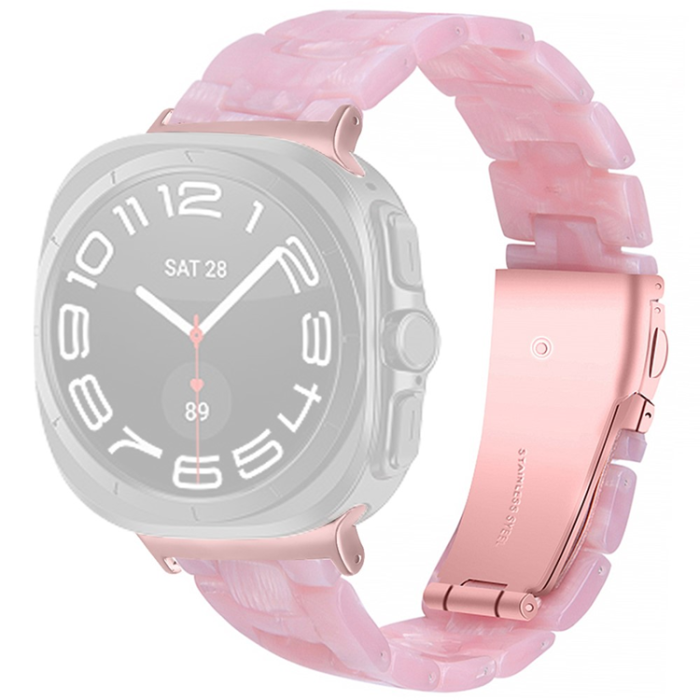 A-One Brand - Galaxy Watch 8/8 Classic (40/44/46mm) Armband Acrylic Resin - Rosa