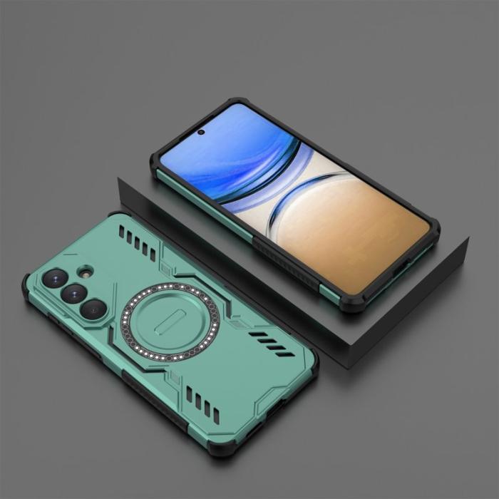 OEM - Mobilskal till Samsung Galaxy S26 Plus Magnetiskt Butterfly Armor PC + TPU Grön