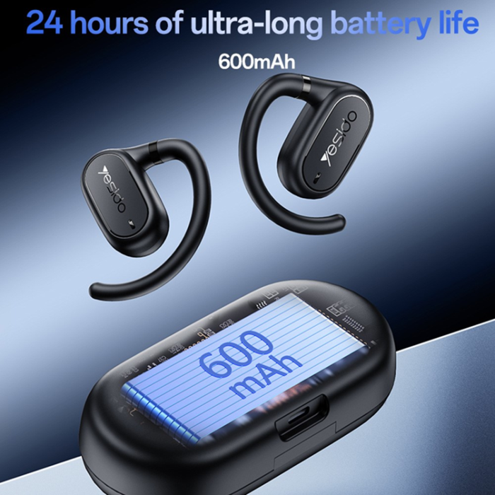 Yesido - YESIDO Bluetooth Trådlösa Hörlurar Open-ear YSP25 - Svart