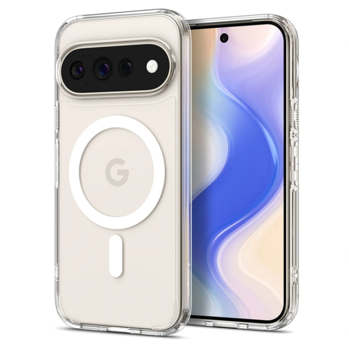 Spigen - Spigen Mobilskal För Google Pixel 11 Pro XL Magsafe Ultra Hybrid - Clear/Vit