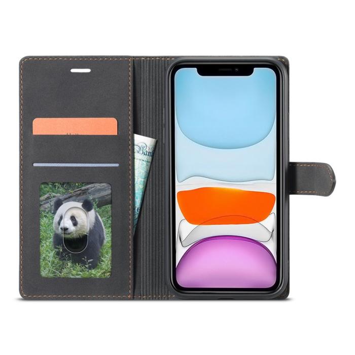 FORWENW - FORWENW F1 Series Plånboksfodral för iPhone 11 - Konstläder - Svart