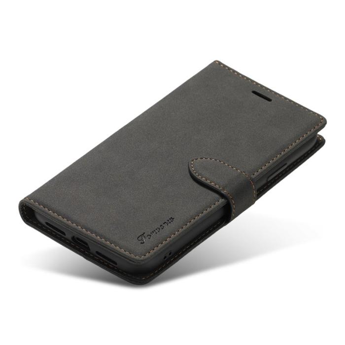 FORWENW - FORWENW F1 Series Plånboksfodral för iPhone 11 - Konstläder - Svart