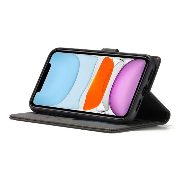 FORWENW - FORWENW F1 Series Plånboksfodral för iPhone 11 - Konstläder - Svart