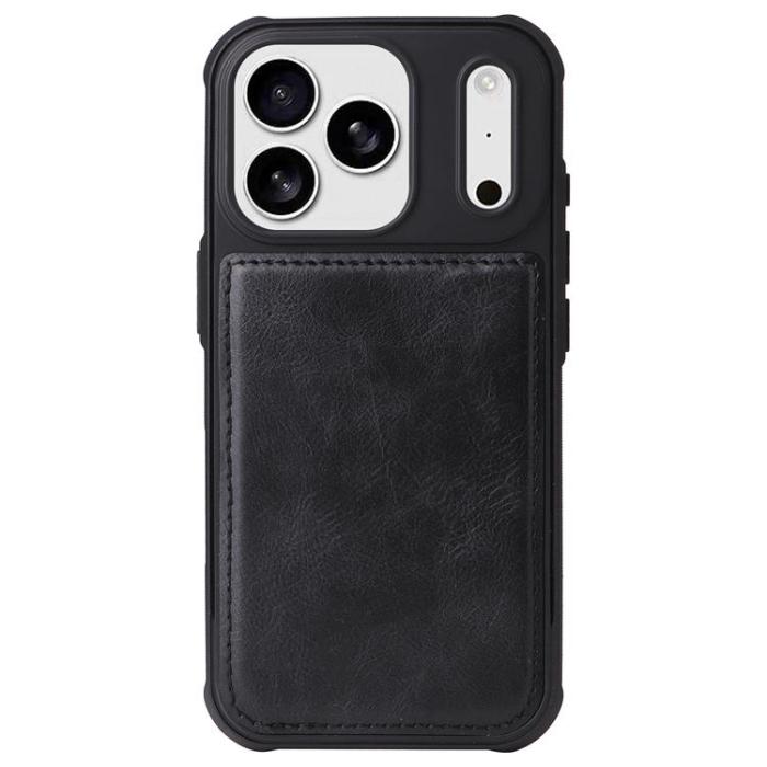 A-One Brand - iPhone 17 Pro Max Plånboksfodral Detachable Zipper - Svart
