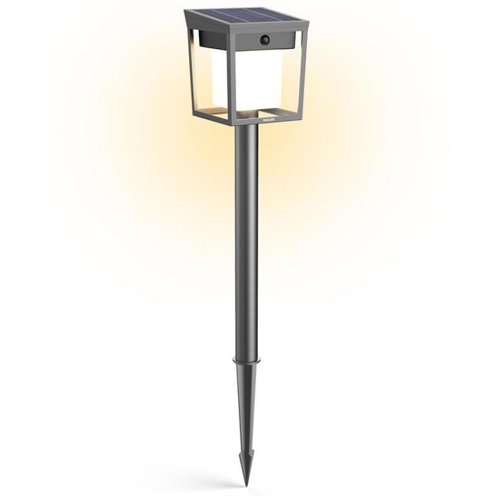 Philips - Philips Blaise Piedestal Solcell LED 250/20lm - Svart