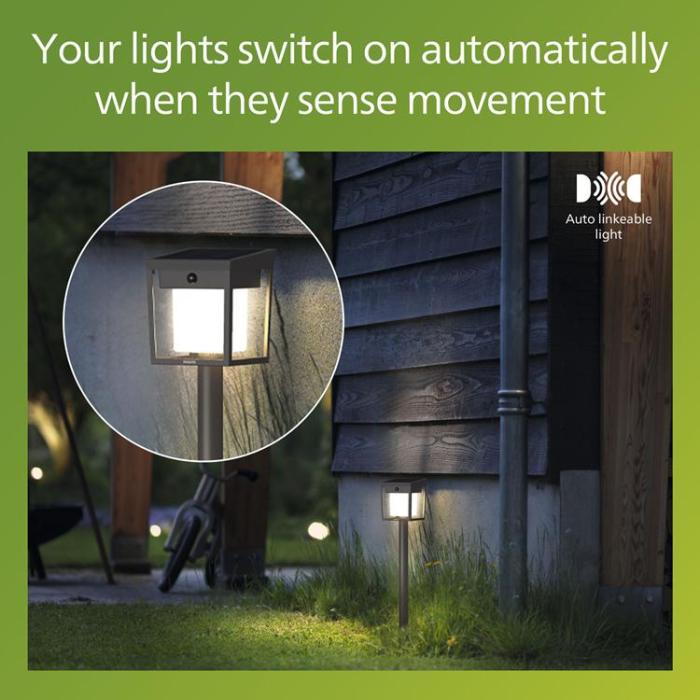 Philips - Philips Blaise Piedestal Solcell LED 250/20lm - Svart