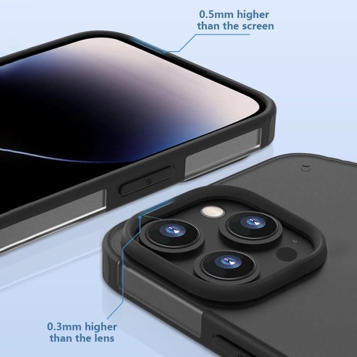 X-Level - X-LEVEL Mobilskal till iPhone 12 Pro Max Matte PC+TPU Svart