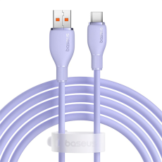 BASEUS - Baseus USB-A - USB-C kabel 100W 2m Pudding - Lila