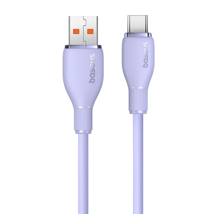 BASEUS - Baseus USB-A - USB-C kabel 100W 2m Pudding - Lila