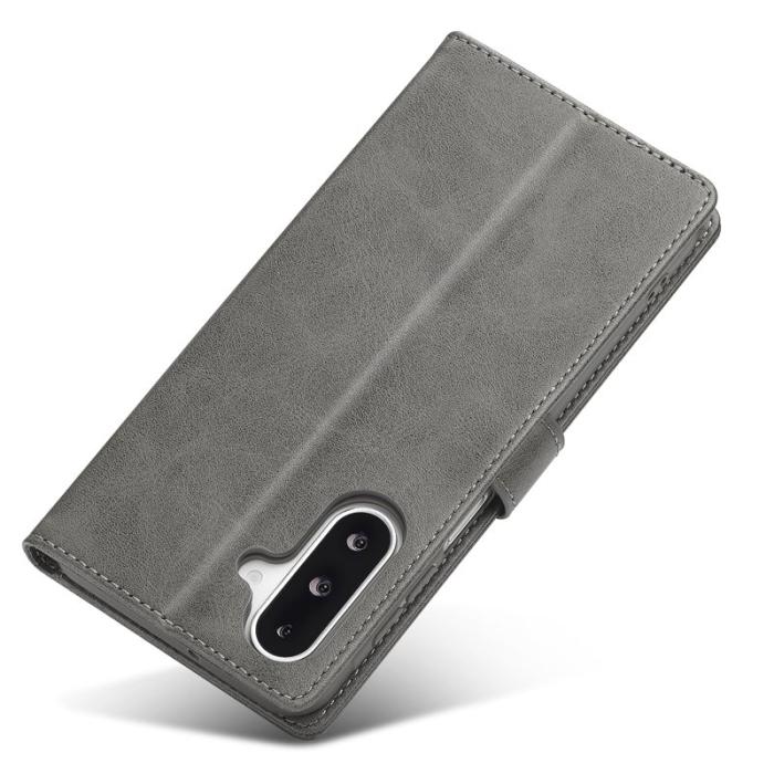 LC.imeeke - LC.IMEEKE Samsung Galaxy A17 Plånboksfodral Konstläder - Grå