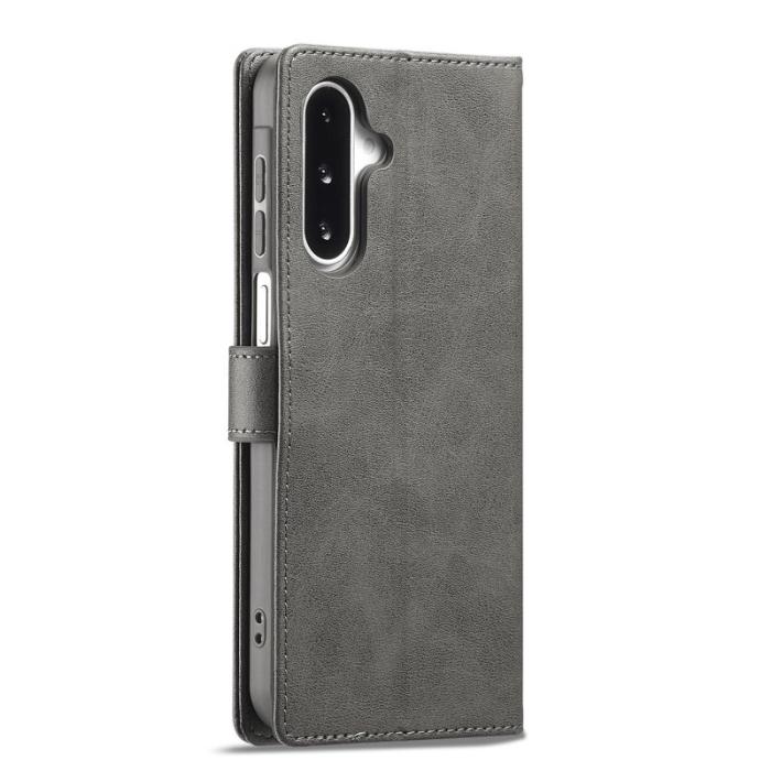 LC.imeeke - LC.IMEEKE Samsung Galaxy A17 Plånboksfodral Konstläder - Grå