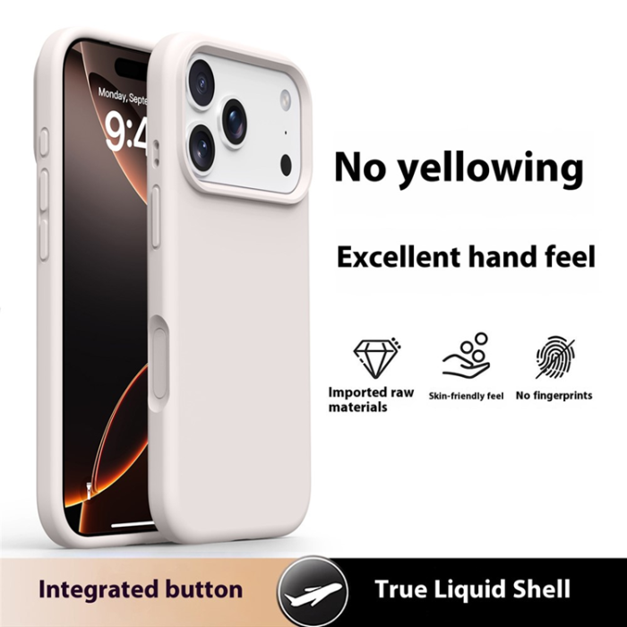 A-One Brand - iPhone 17 Pro Mobilskal Silikon Microfiber Lining - Antikvit