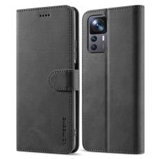 LC.imeeke - LC.IMEEKE Xiaomi 12T 5G Pl&aring;nboksfodral Konstl&auml;der - Svart