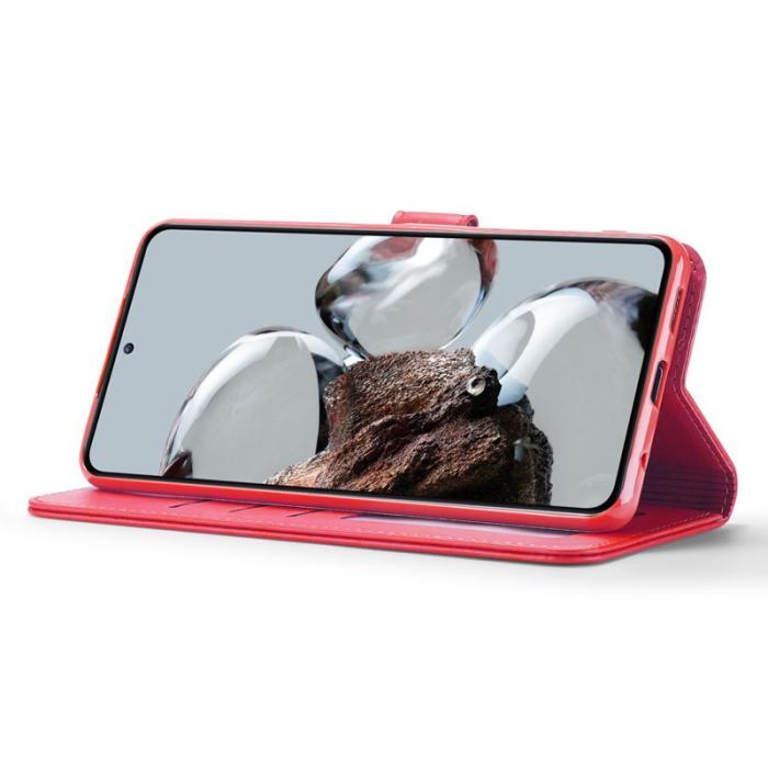 LC.imeeke - LC.IMEEKE Xiaomi 12T 5G Plånboksfodral Konstläder - Rosa