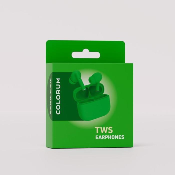 Colorum - Colorum TWS In-Ear Hörlurar Bluetooth CTWS-04 - Grön