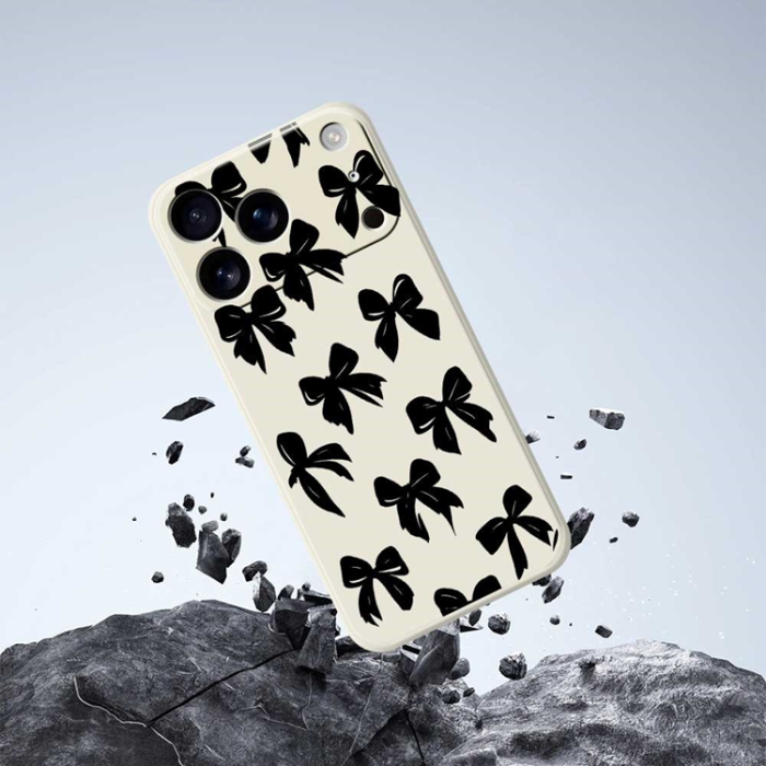 A-One Brand - iPhone 17 Pro Max Mobilskal Bow Pattern Printing Straight