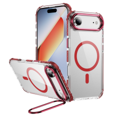 A-One Brand - iPhone 17 Air Mobilskal MagSafe Kickstand - Röd