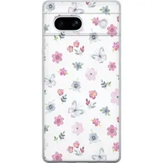 iSecrets - Mobilskal till Google Pixel 7a med Blommor och fjärillar