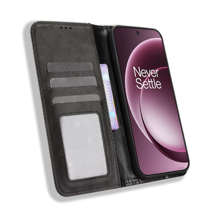 A-One Brand - OnePlus 15 5G Plånboksfodral Retro Texture Läder