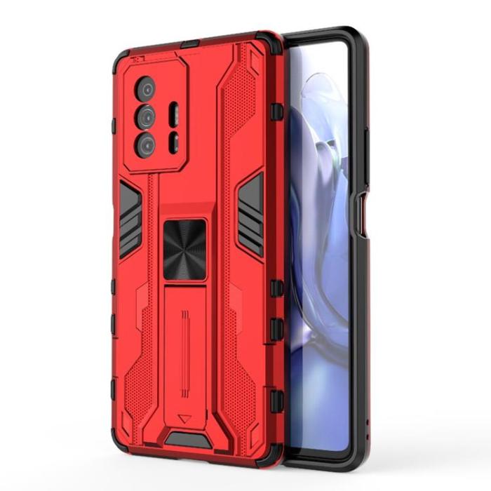 A-One Brand - Hybrid Kick Stand Skal Xiaomi 11T / 11T Pro - Röd