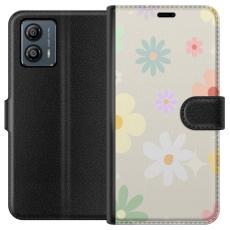 iSecrets - Plånboksfodral till Motorola Moto G53 med fejdande blommor