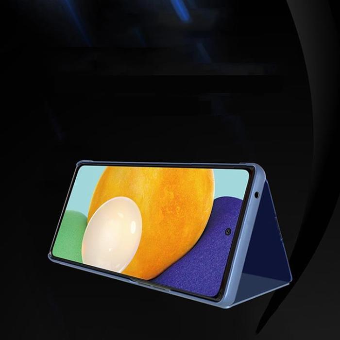 OEM - Galaxy A73 Fodral Clear View Flip - Blå