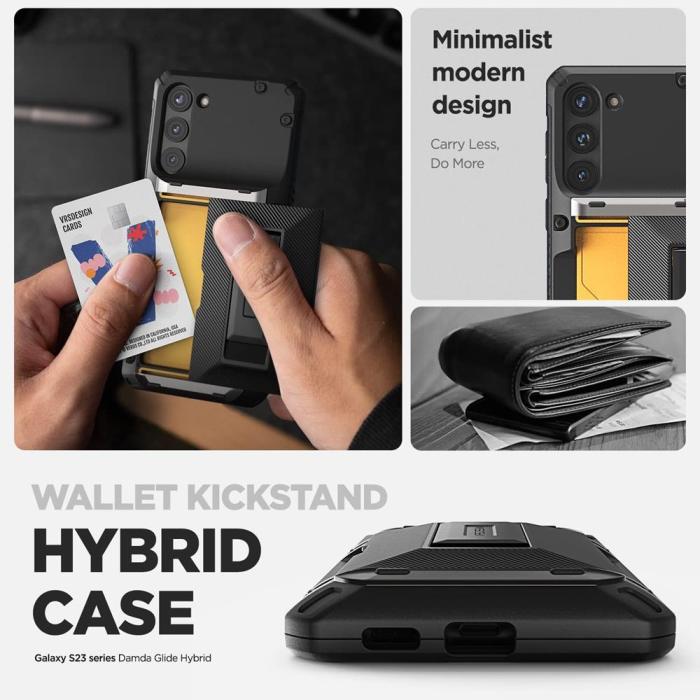VERUS - VRS DESIGN Damda Glide Hybrid Skal Galaxy S23 Plus - Svart