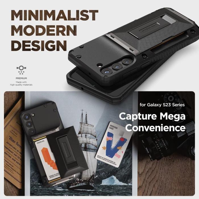 VERUS - VRS DESIGN Damda Glide Hybrid Skal Galaxy S23 Plus - Svart