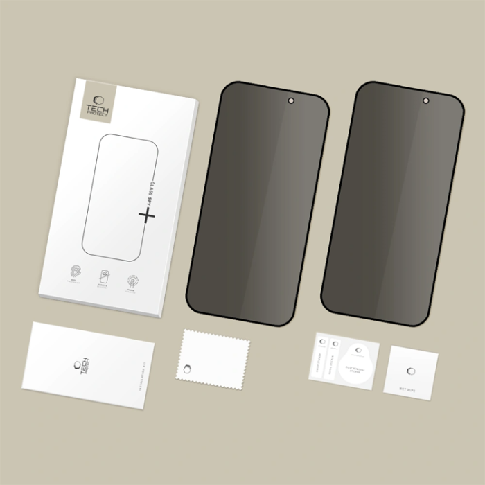 Tech-Protect - [2-Pack] Tech-Protect iPhone 17/17 Pro Härdat Glas Skärmskydd Privacy