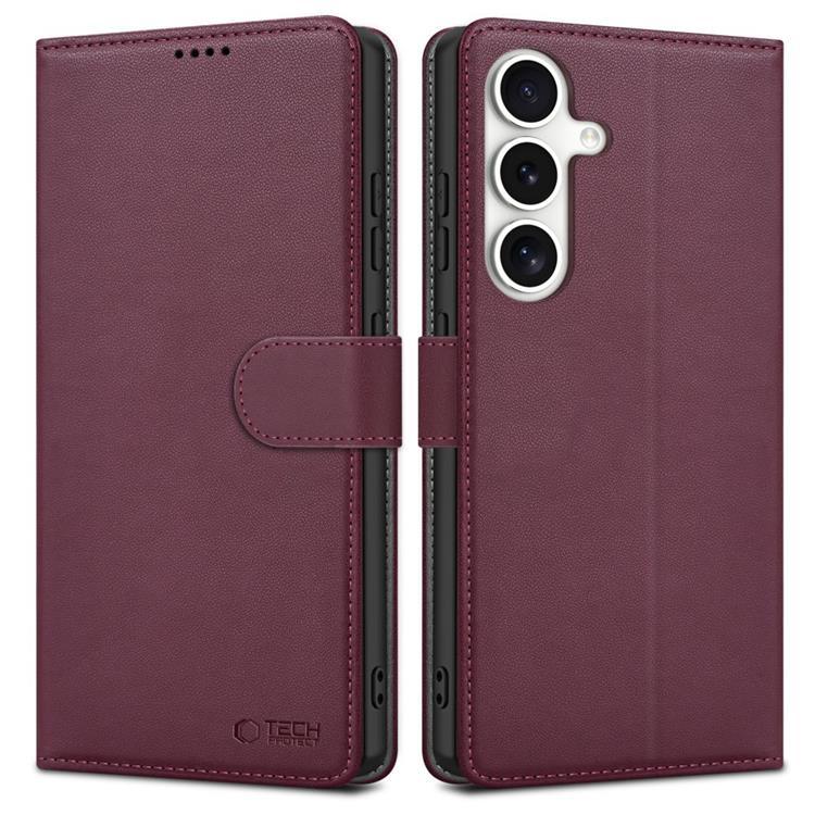 Tech-Protect Galaxy S25 Plånboksfodral - Mulberry | 2353 | AlltMobil