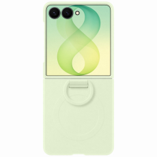 Samsung - Samsung Mobilskal f&ouml;r Galaxy Z Flip 8 Silikon Ring Magnet - Gr&ouml;n